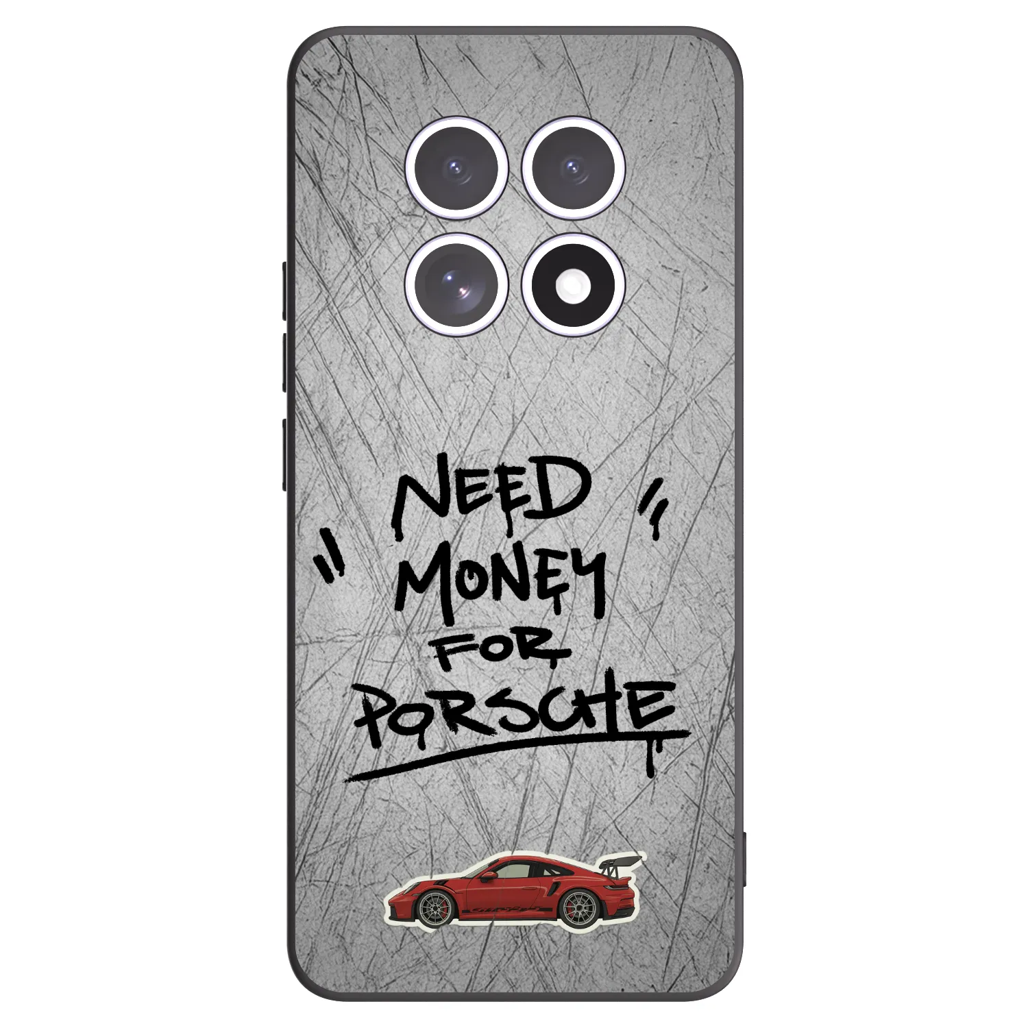 Picasee silikonowe czarne etui na Xiaomi Redmi Note 15 4G - Grey Drift