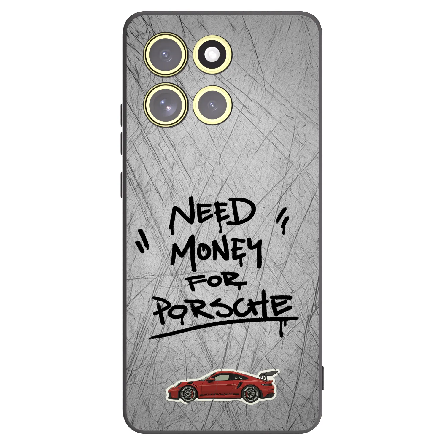 Picasee silikonowe czarne etui na Motorola Moto G86 Power 5G - Grey Drift