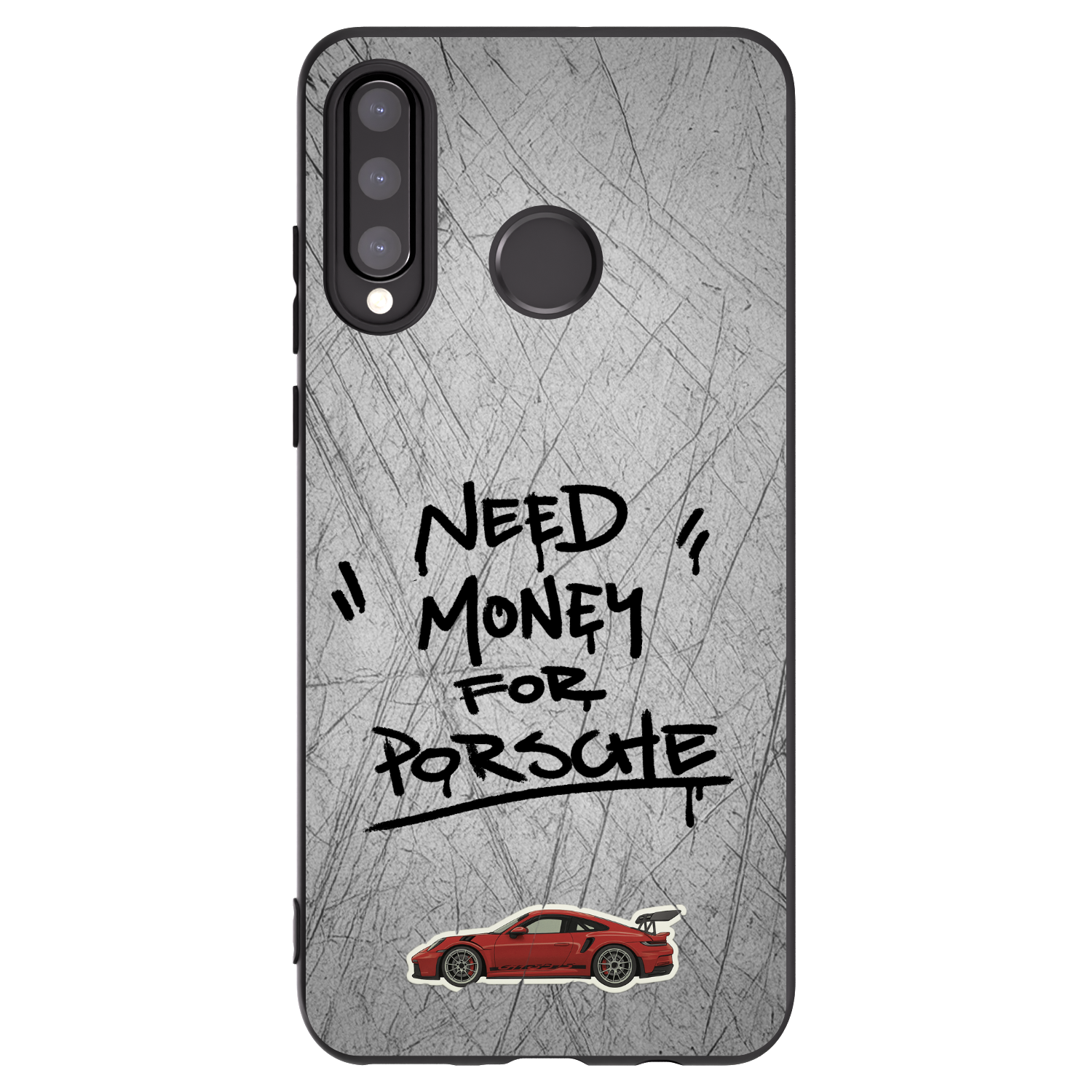 Picasee silikonowe czarne etui na Huawei P30 Lite - Grey Drift