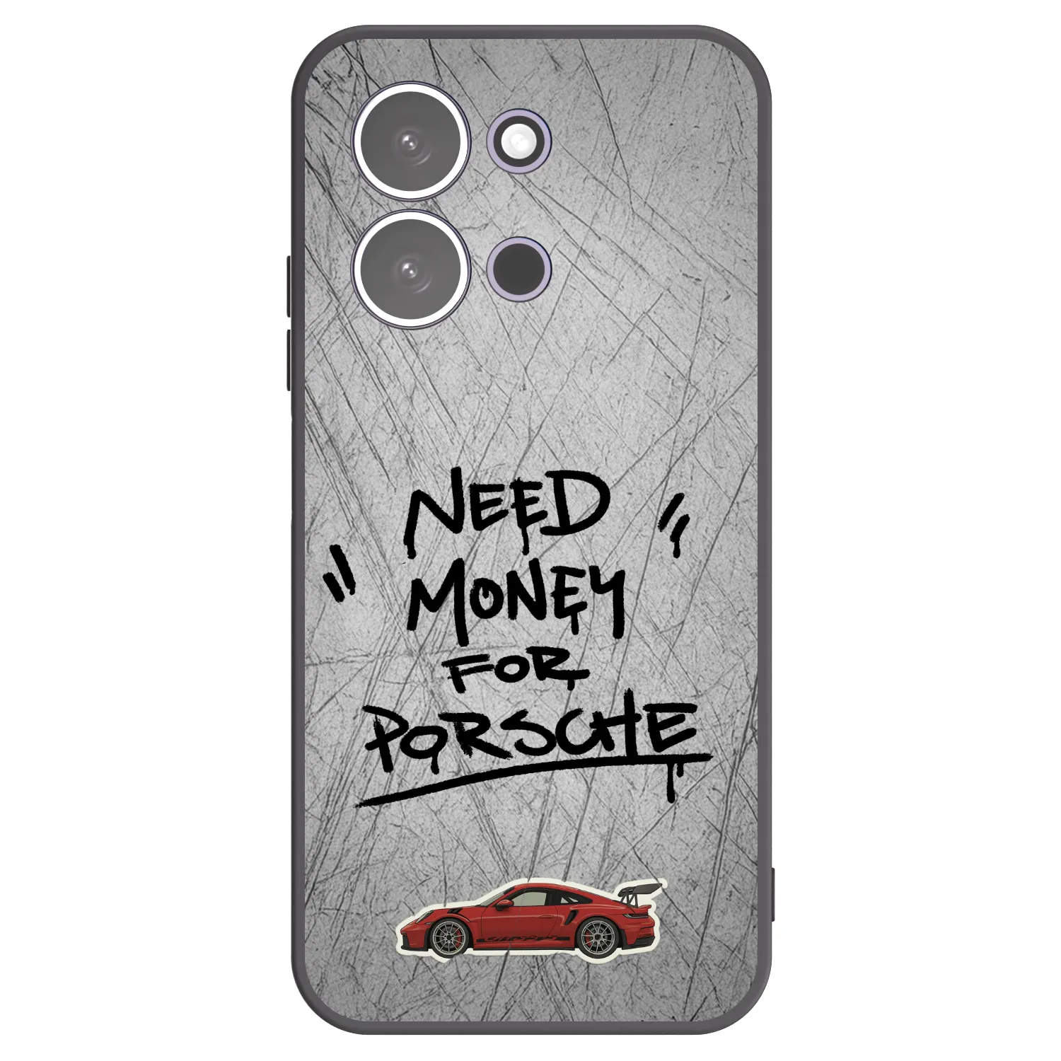 Picasee silikonowe czarne etui na Xiaomi Redmi 15C 5G - Grey Drift