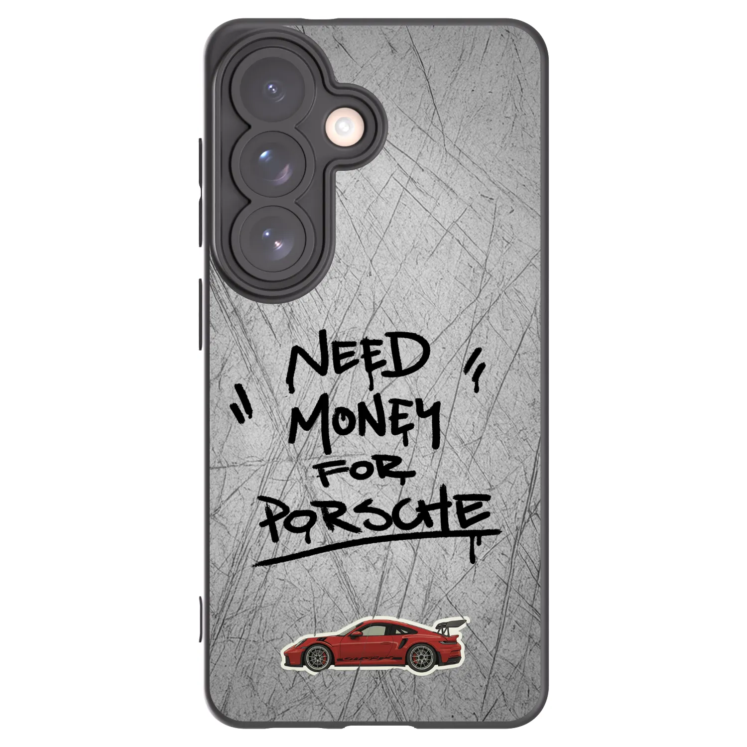 Picasee silikonowe czarne etui na Samsung Galaxy S26 - Grey Drift