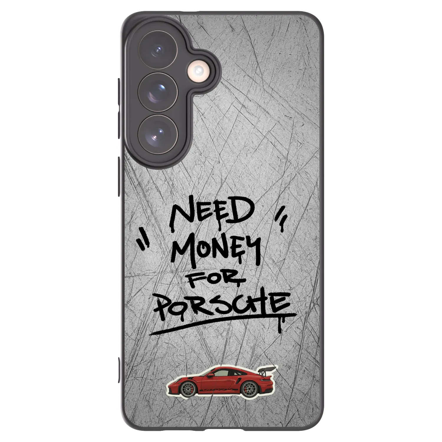 Picasee silikonowe czarne etui na Samsung Galaxy S26+ - Grey Drift