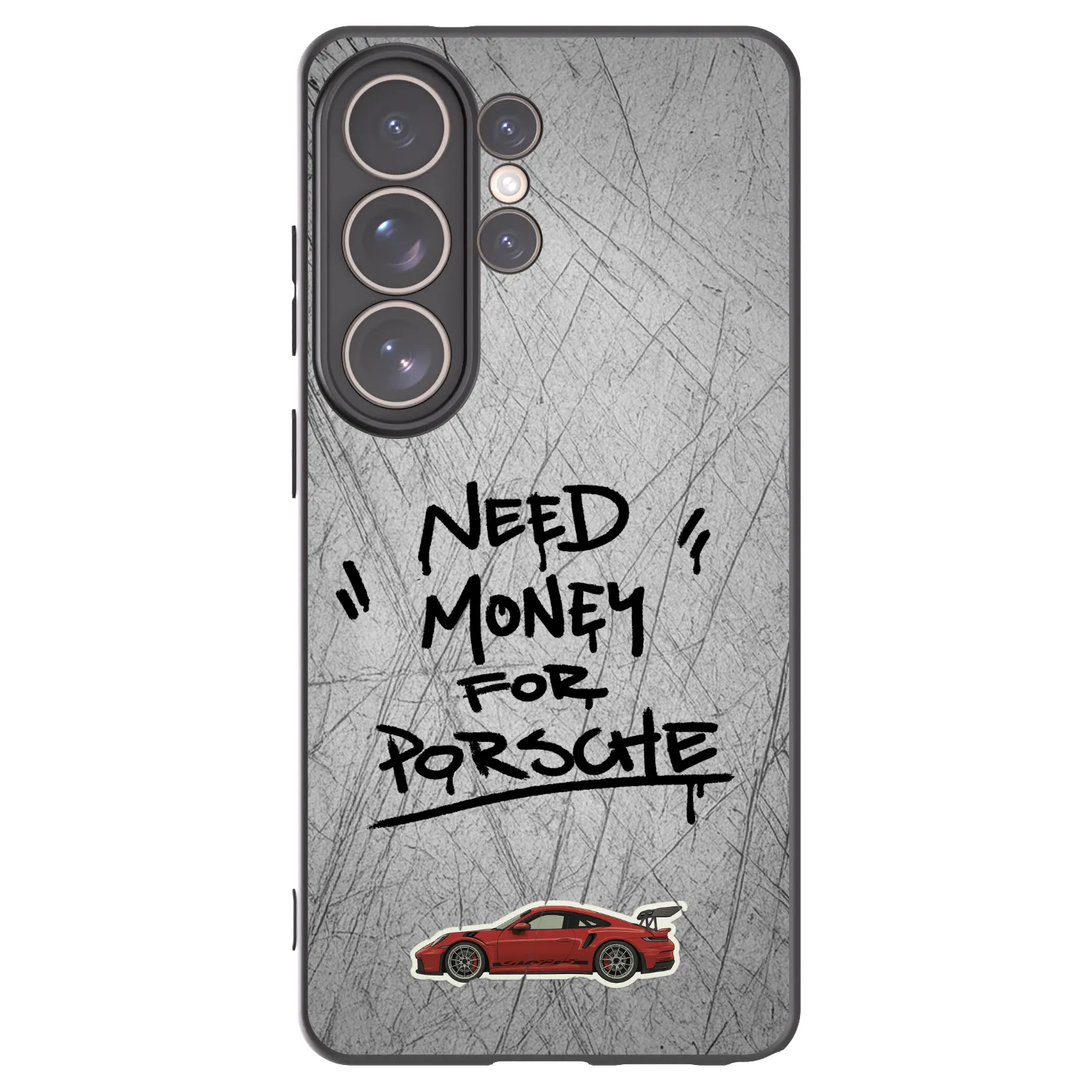 Picasee silikonowe czarne etui na Samsung Galaxy S26 Ultra - Grey Drift