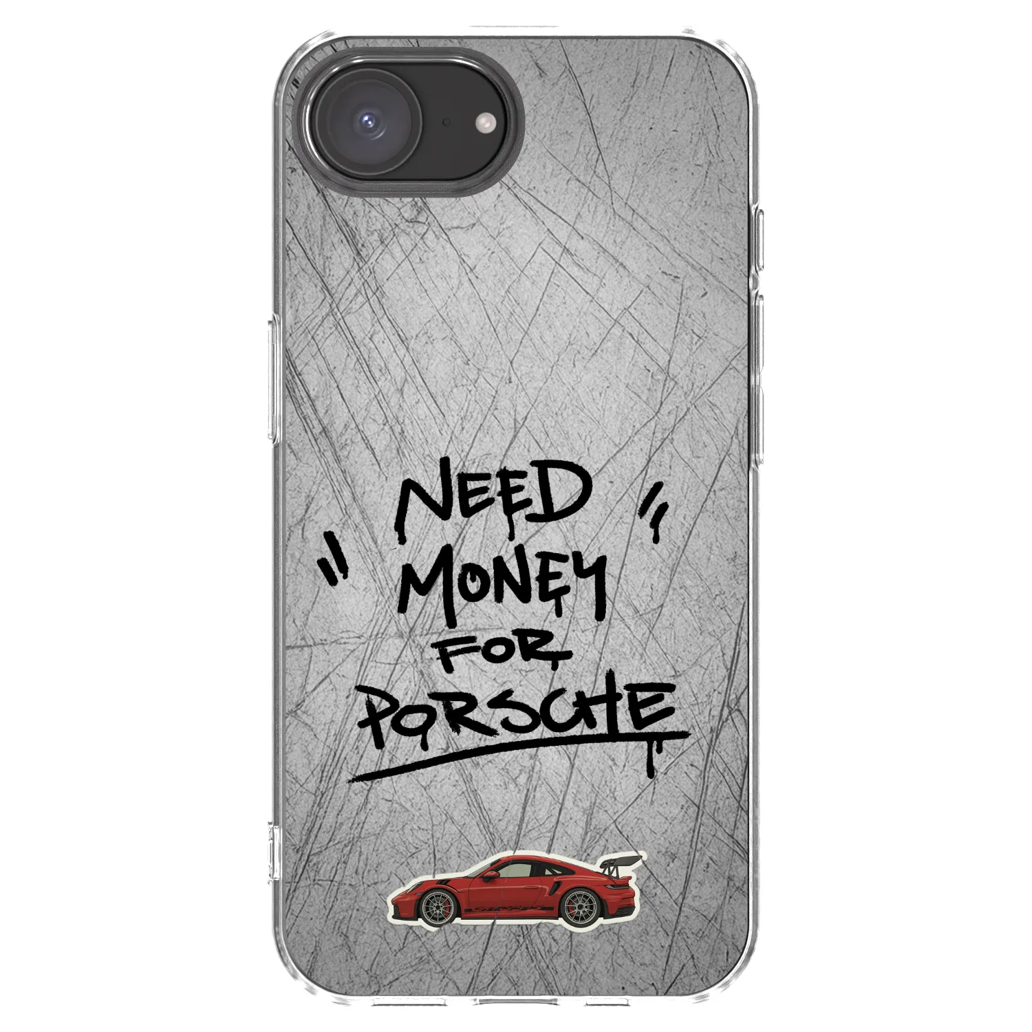 Picasee silikonowe przeźroczyste etui na Apple iPhone 17e - Grey Drift