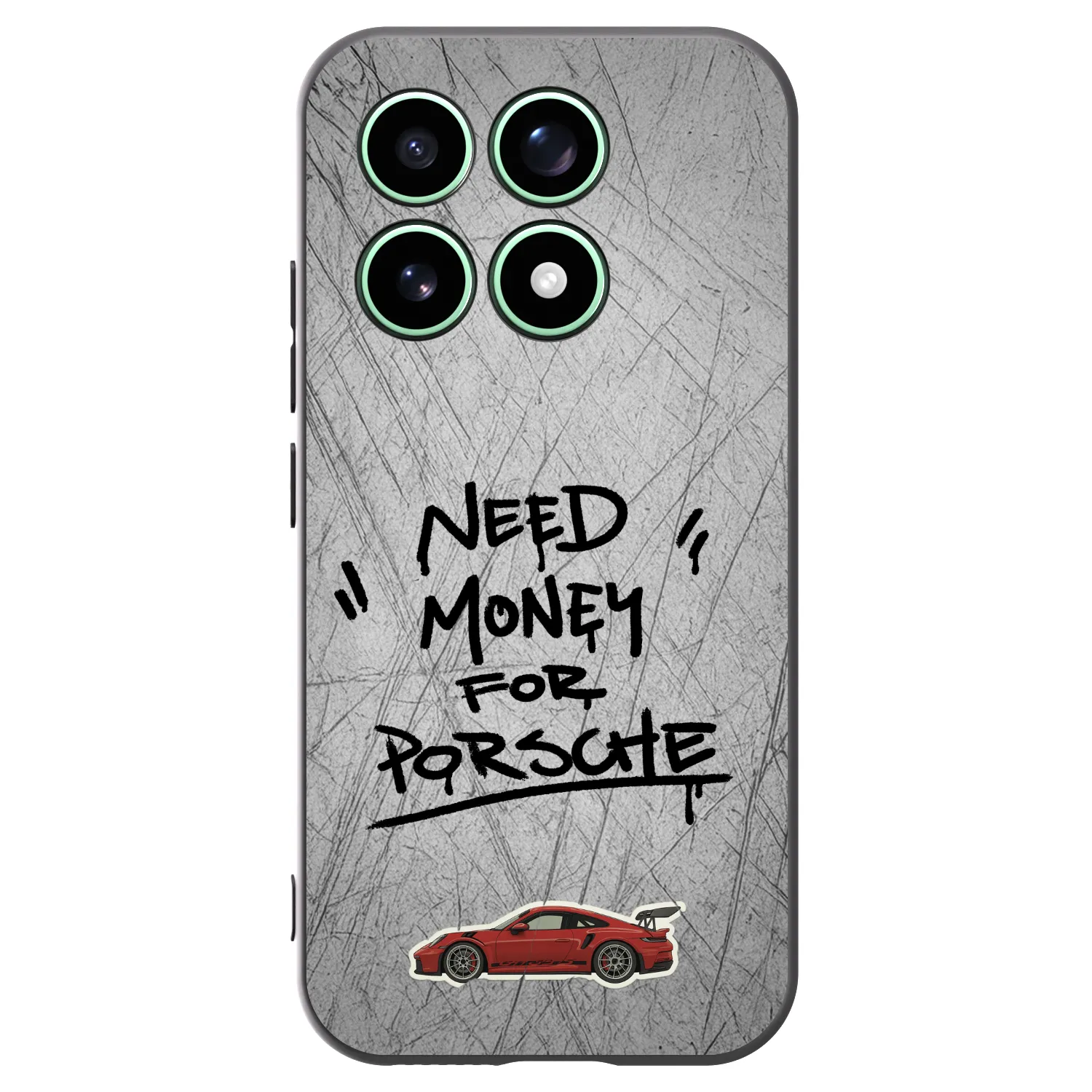 Picasee silikonowe czarne etui na Xiaomi 17 - Grey Drift