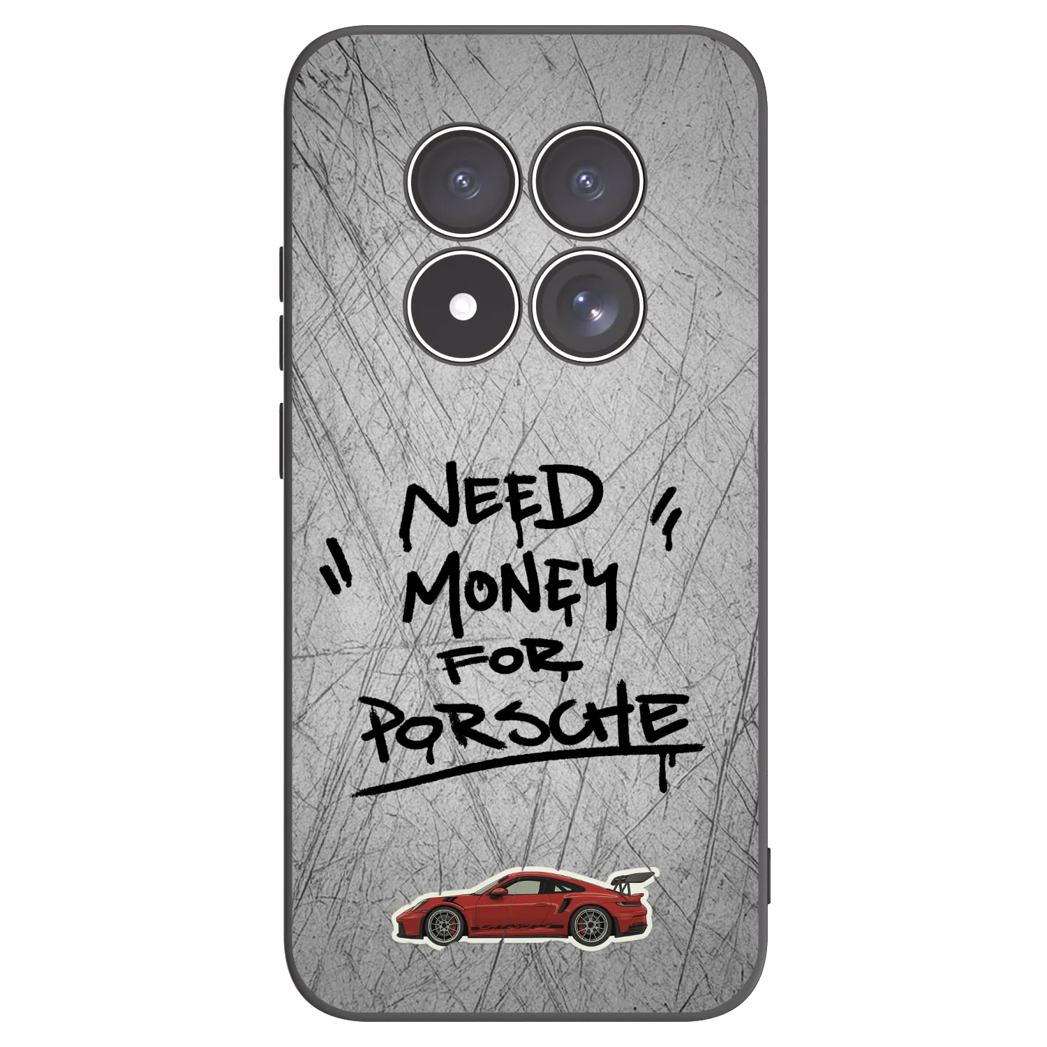 Picasee silikonowe czarne etui na Xiaomi Redmi Note 15 Pro 5G - Grey Drift