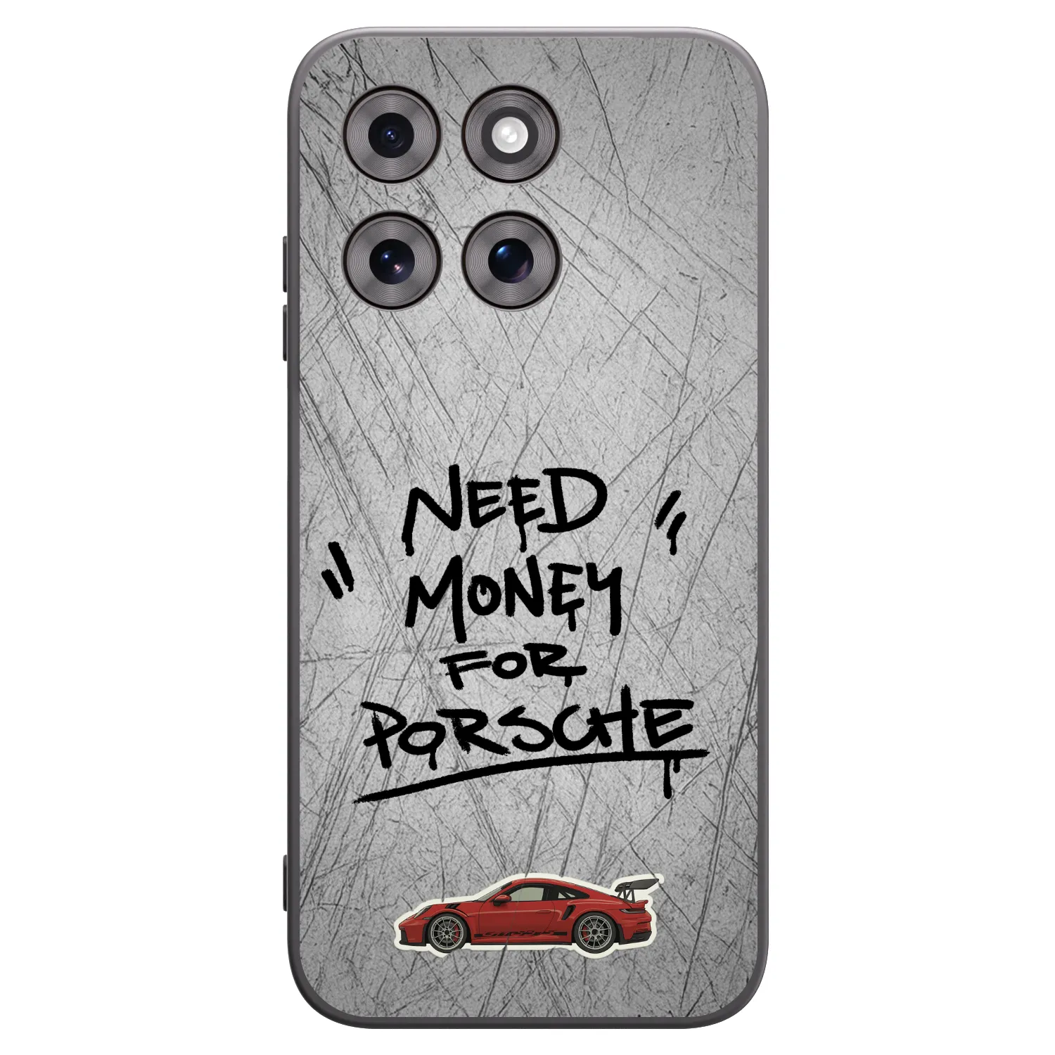 Picasee silikonowe czarne etui na Motorola Moto G77 - Grey Drift