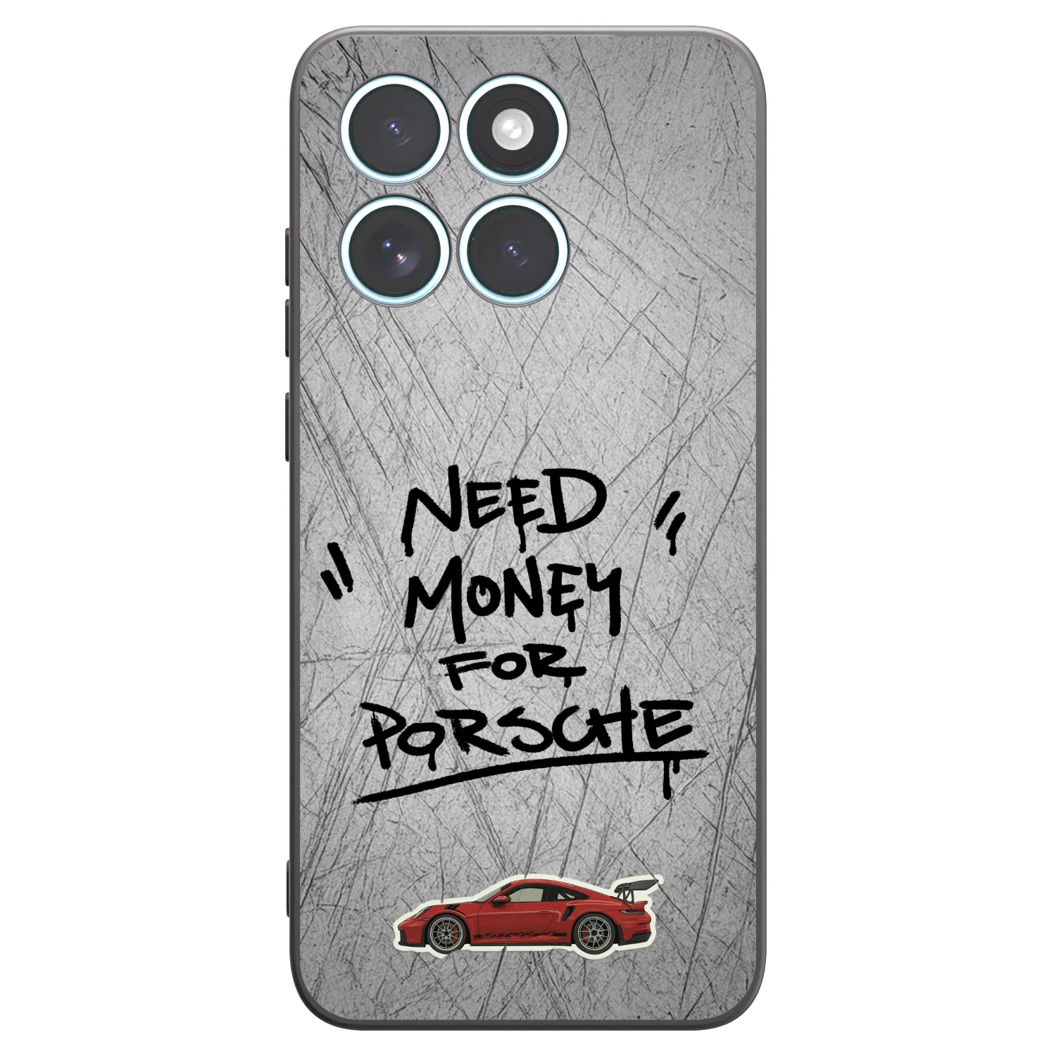 Picasee silikonowe czarne etui na Motorola Edge 70 Fusion - Grey Drift