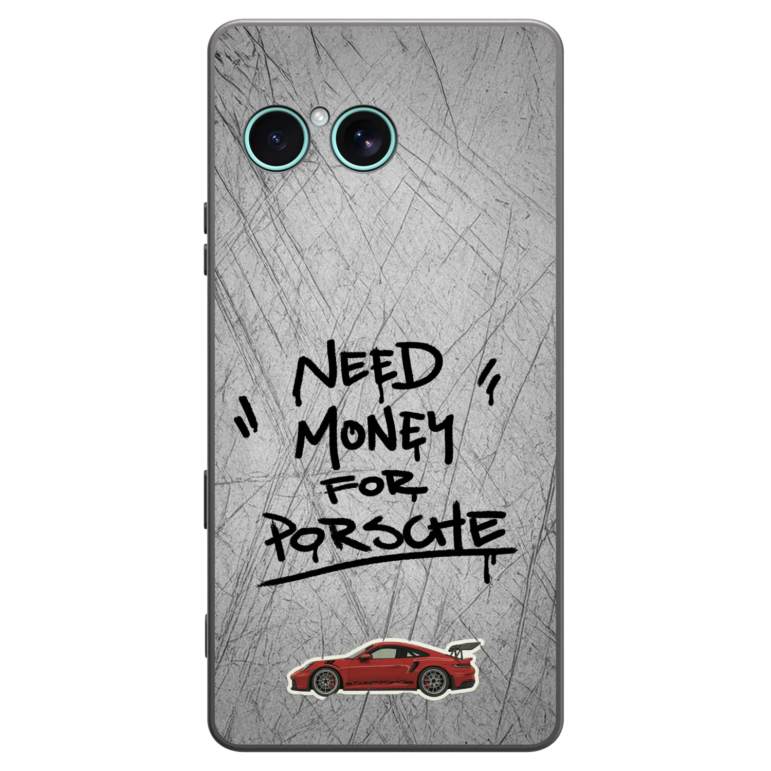 Picasee silikonowe czarne etui na Sony Xperia 10 VII - Grey Drift