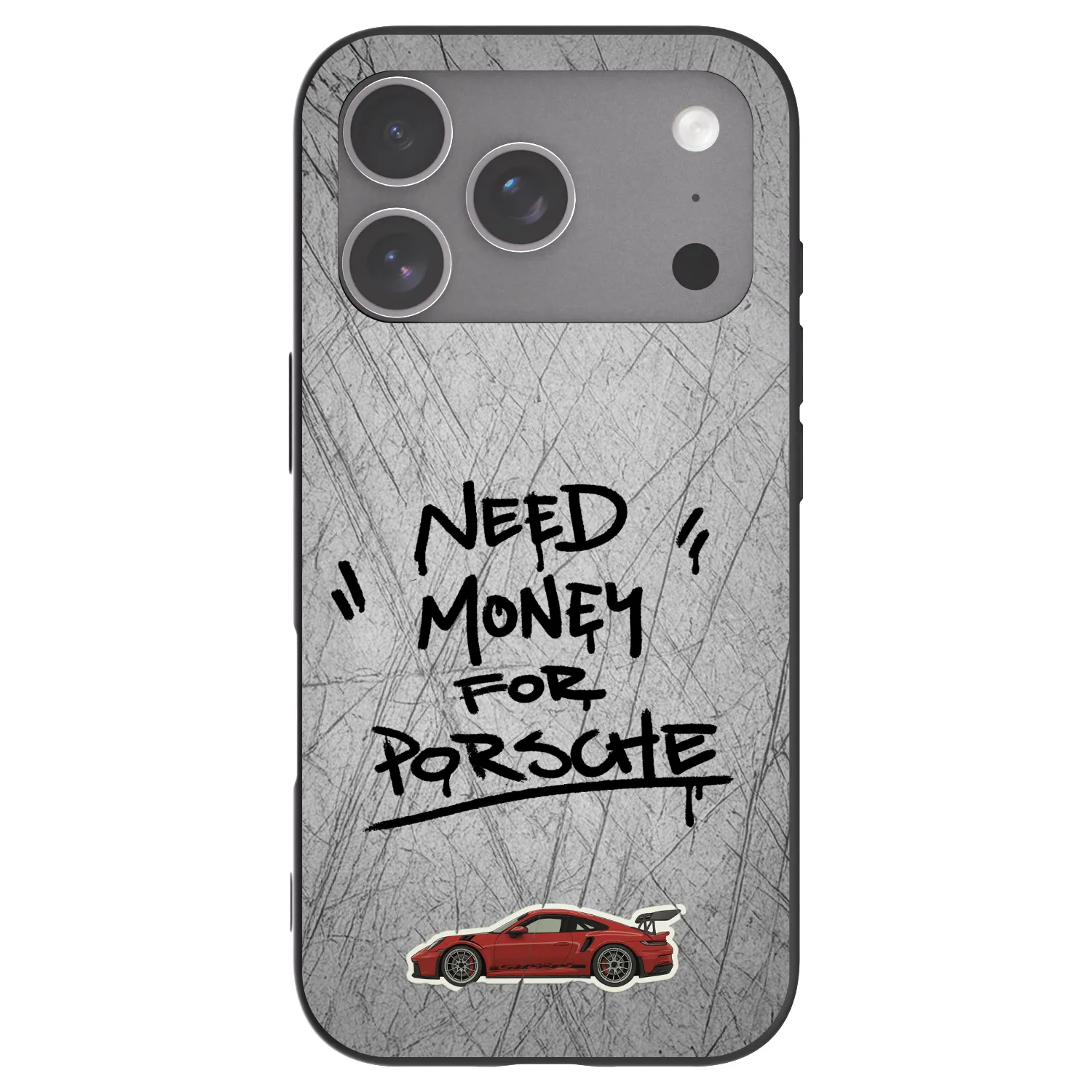 Picasee silikonowe czarne etui na Apple iPhone 18 Pro - Grey Drift