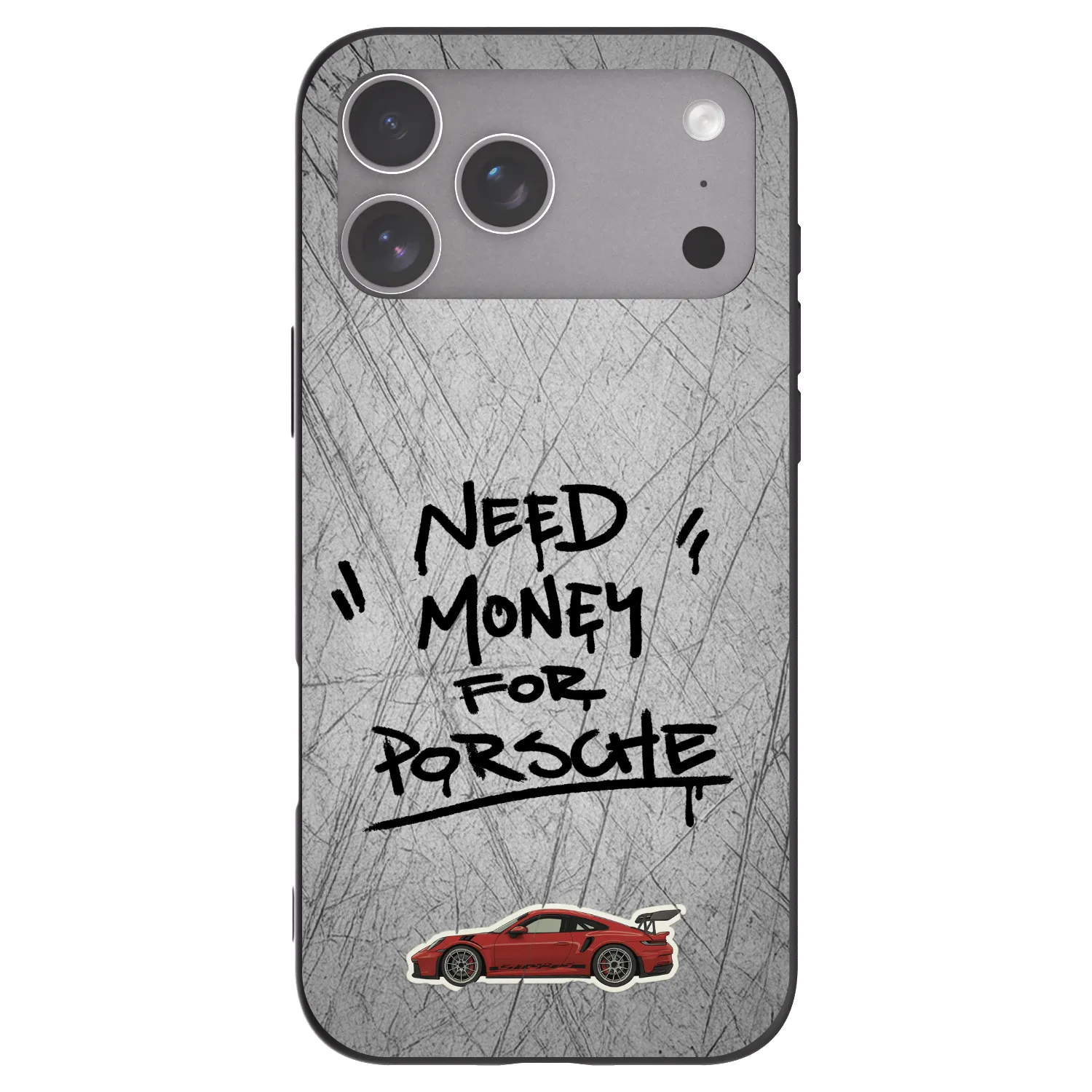 Picasee silikonowe czarne etui na Apple iPhone 18 Pro Max - Grey Drift