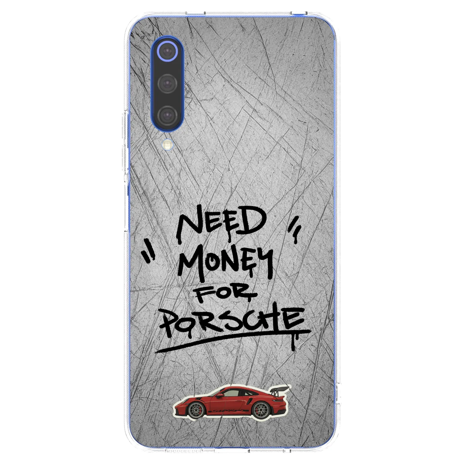Picasee silikonowe przeźroczyste etui na Xiaomi Mi 9 SE - Grey Drift