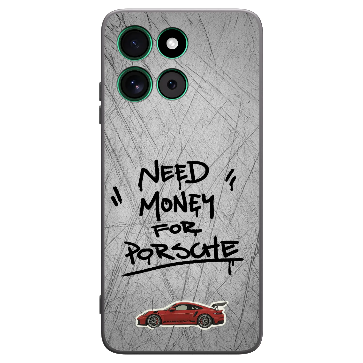 Picasee silikonowe czarne etui na Motorola Moto G57 Power - Grey Drift