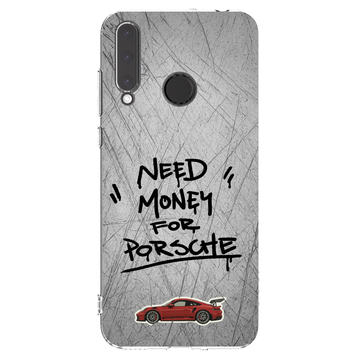 Picasee silikonowe przeźroczyste etui na Honor 20 Lite - Grey Drift