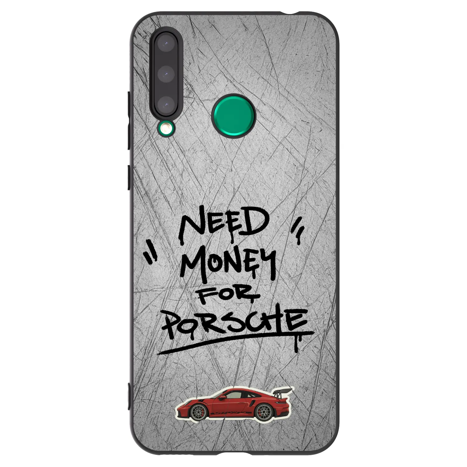 Picasee silikonowe czarne etui na Honor 20 Lite - Grey Drift