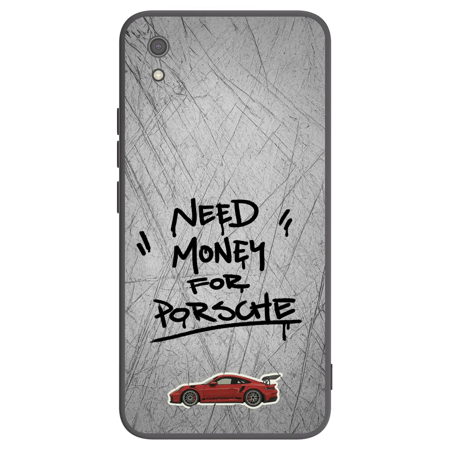 Picasee silikonowe czarne etui na Xiaomi Redmi 7A - Grey Drift