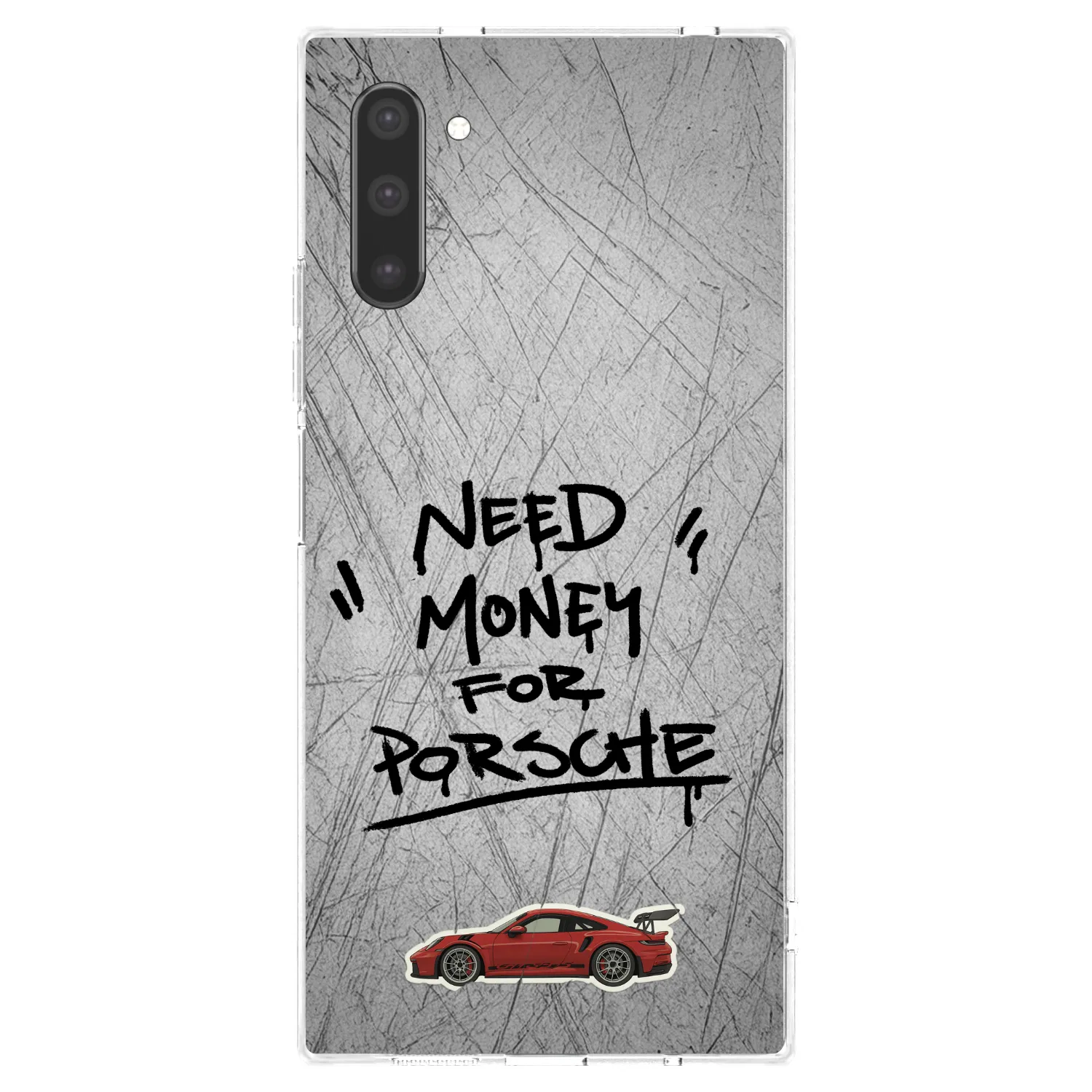 Picasee silikonowe przeźroczyste etui na Samsung Galaxy Note 10 N970F - Grey Drift