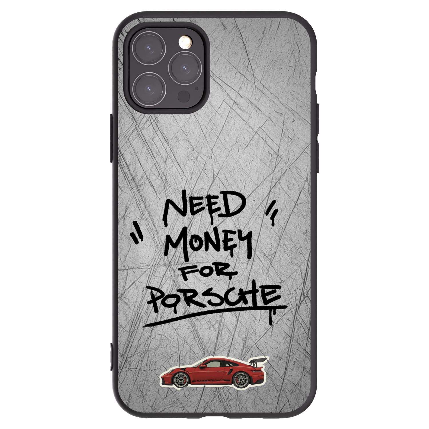 Picasee silikonowe czarne etui na Apple iPhone 11 Pro - Grey Drift