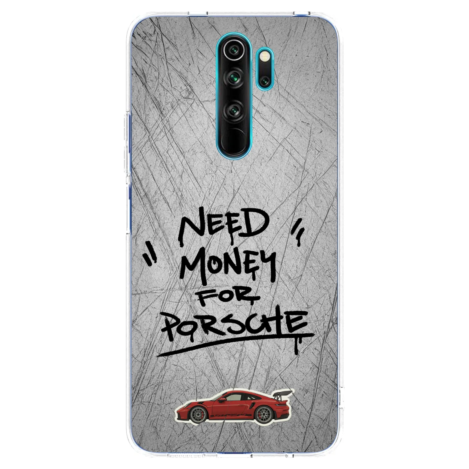 Picasee silikonowe przeźroczyste etui na Xiaomi Redmi Note 8 Pro - Grey Drift