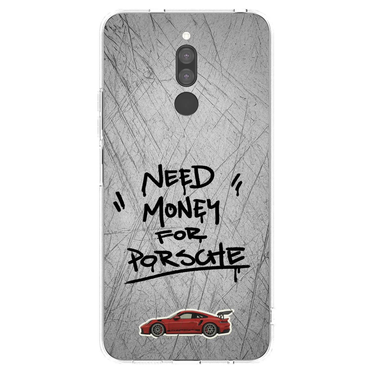 Picasee silikonowe przeźroczyste etui na Xiaomi Redmi 8 - Grey Drift