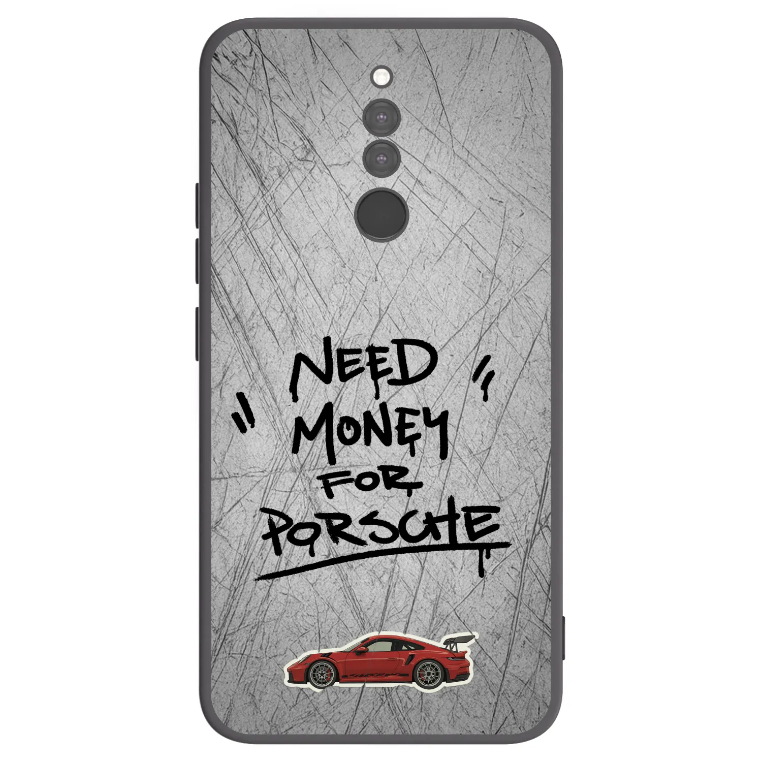 Picasee silikonowe czarne etui na Xiaomi Redmi 8 - Grey Drift