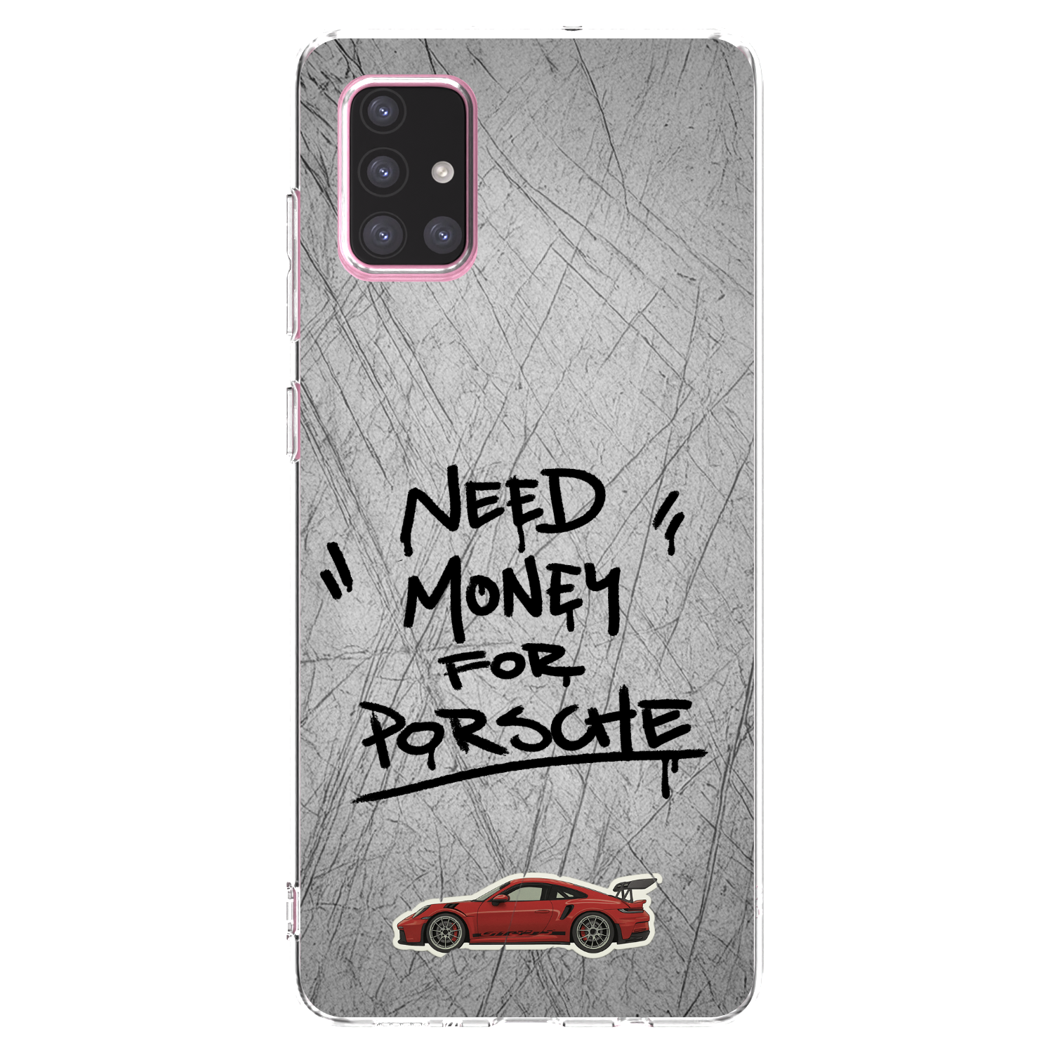 Picasee silikonowe przeźroczyste etui na Samsung Galaxy A71 A715F - Grey Drift
