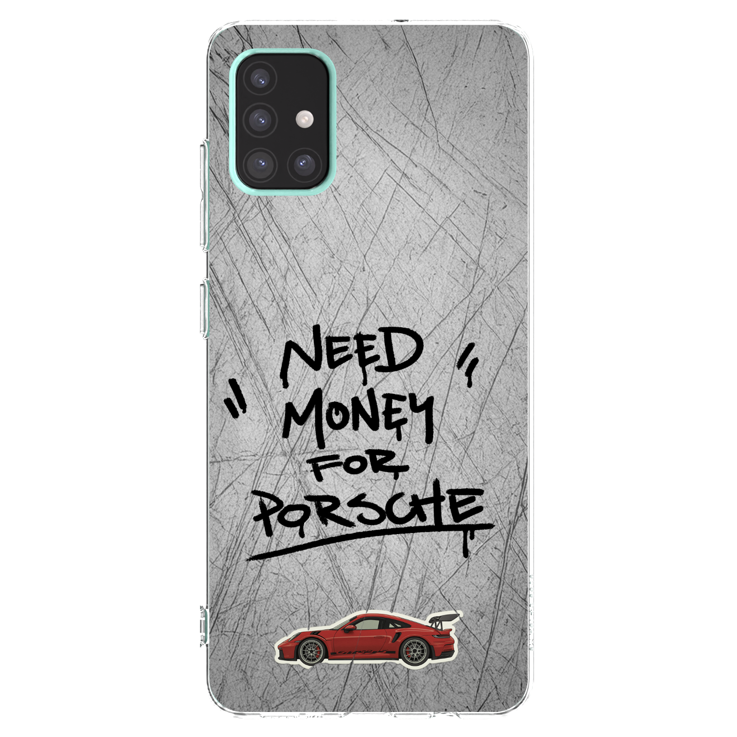Picasee silikonowe przeźroczyste etui na Samsung Galaxy A51 A515F - Grey Drift