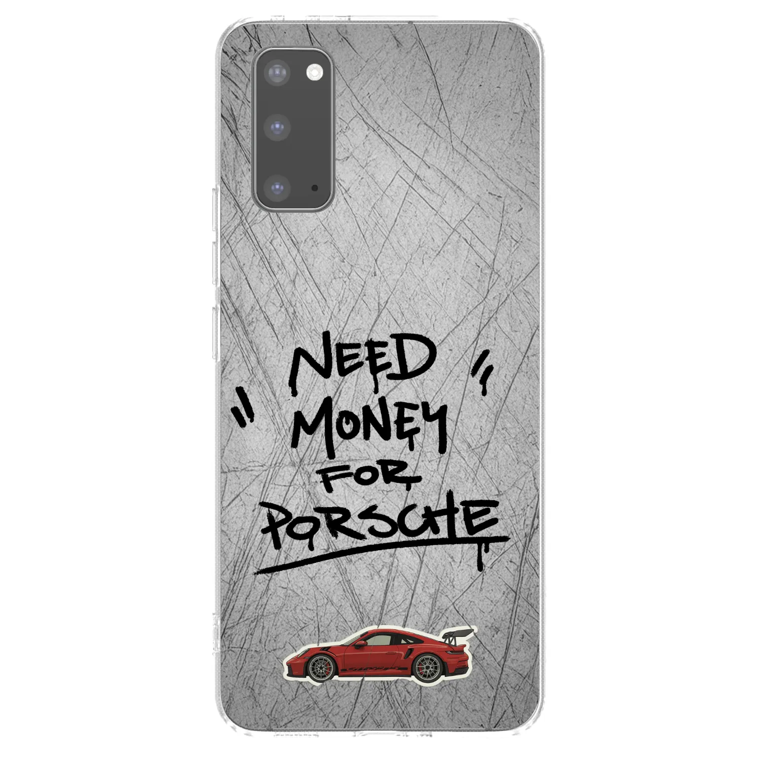 Picasee silikonowe przeźroczyste etui na Samsung Galaxy S20 G980F - Grey Drift