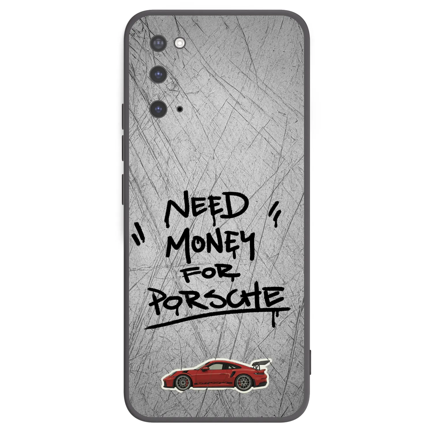 Picasee silikonowe czarne etui na Samsung Galaxy S20 G980F - Grey Drift