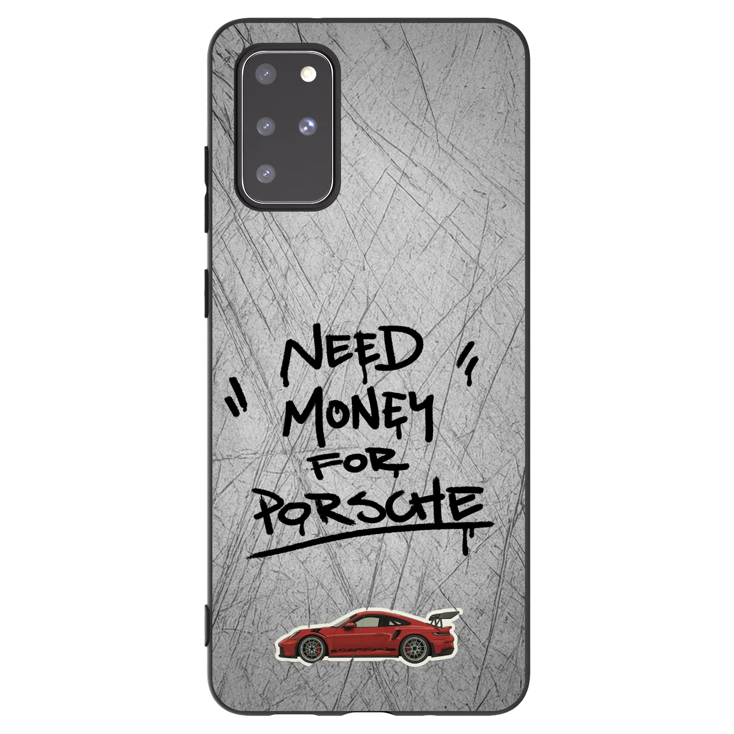 Picasee silikonowe czarne etui na Samsung Galaxy S20+ G985F - Grey Drift