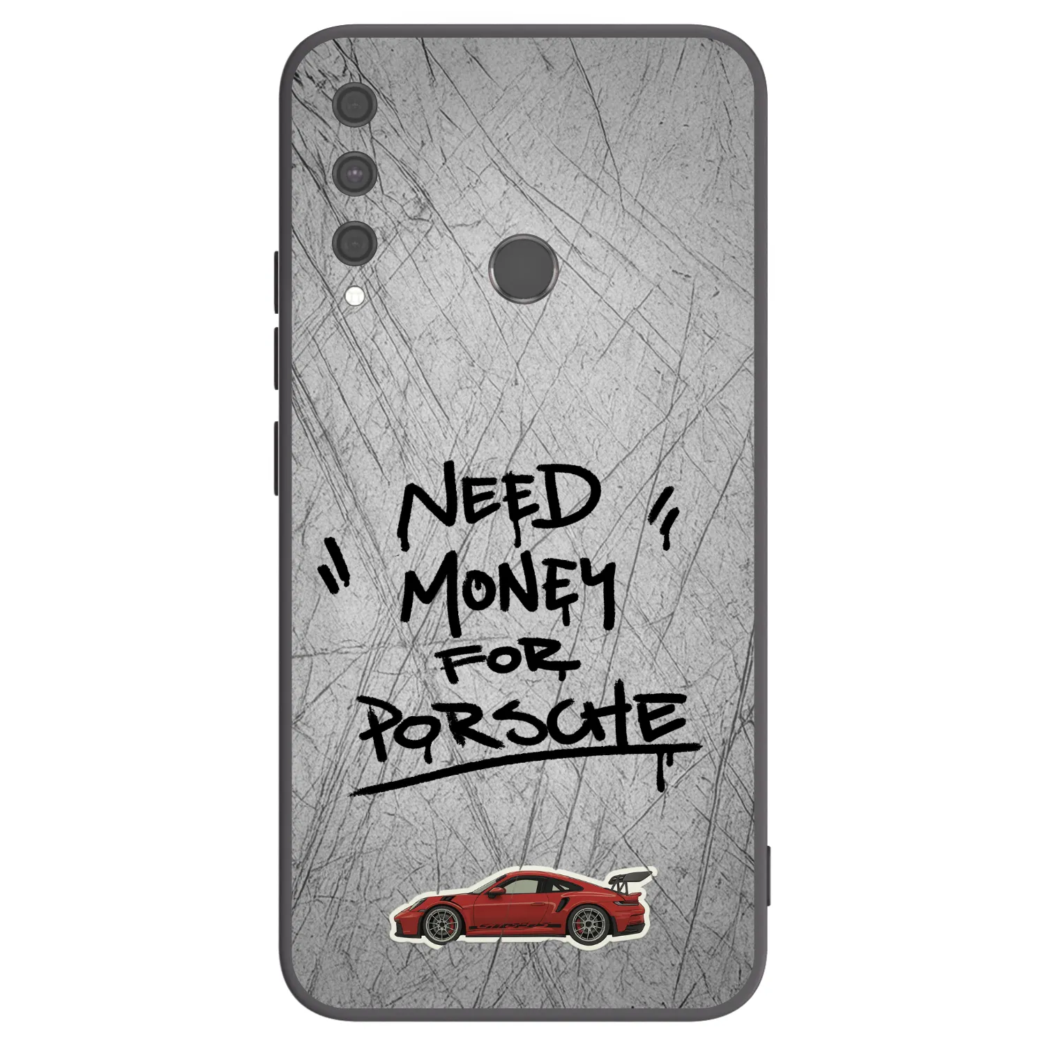 Picasee silikonowe czarne etui na Huawei P40 Lite E - Grey Drift