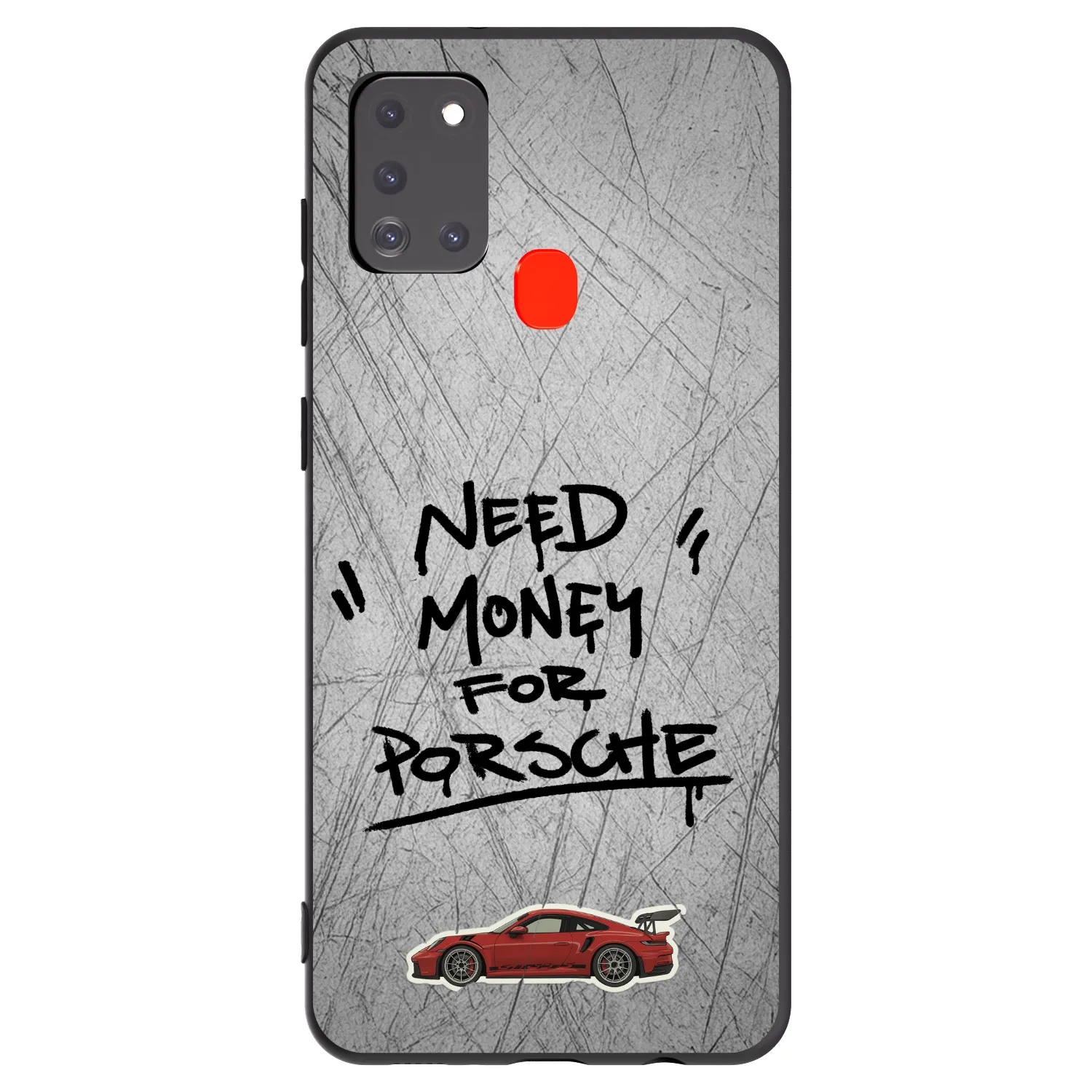 Picasee silikonowe czarne etui na Samsung Galaxy A21s - Grey Drift