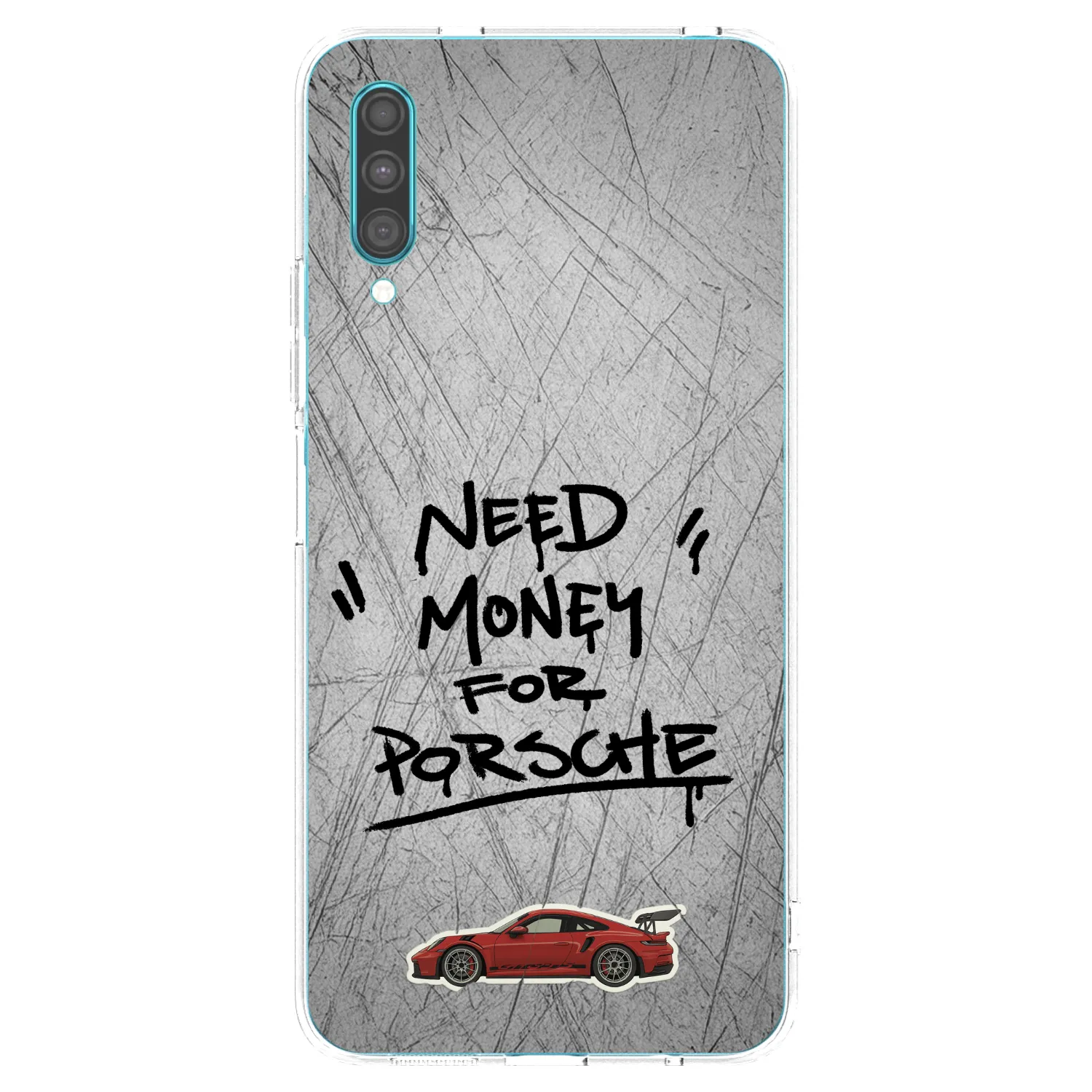 Picasee silikonowe przeźroczyste etui na Samsung Galaxy A30s A307F - Grey Drift