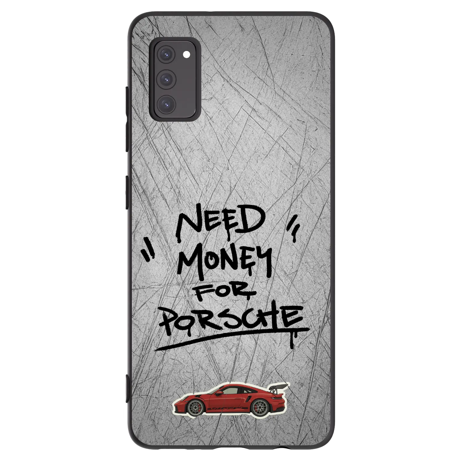 Picasee silikonowe czarne etui na Samsung Galaxy A41 A415F - Grey Drift
