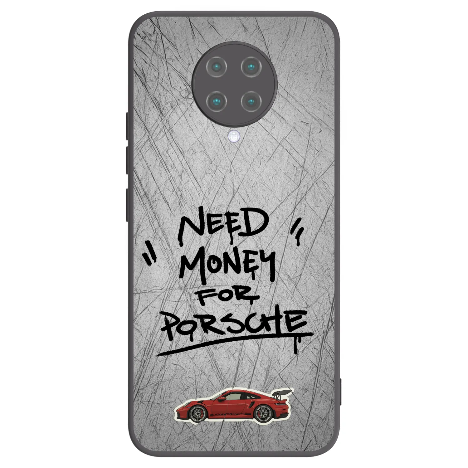 Picasee silikonowe czarne etui na Xiaomi Poco F2 Pro - Grey Drift