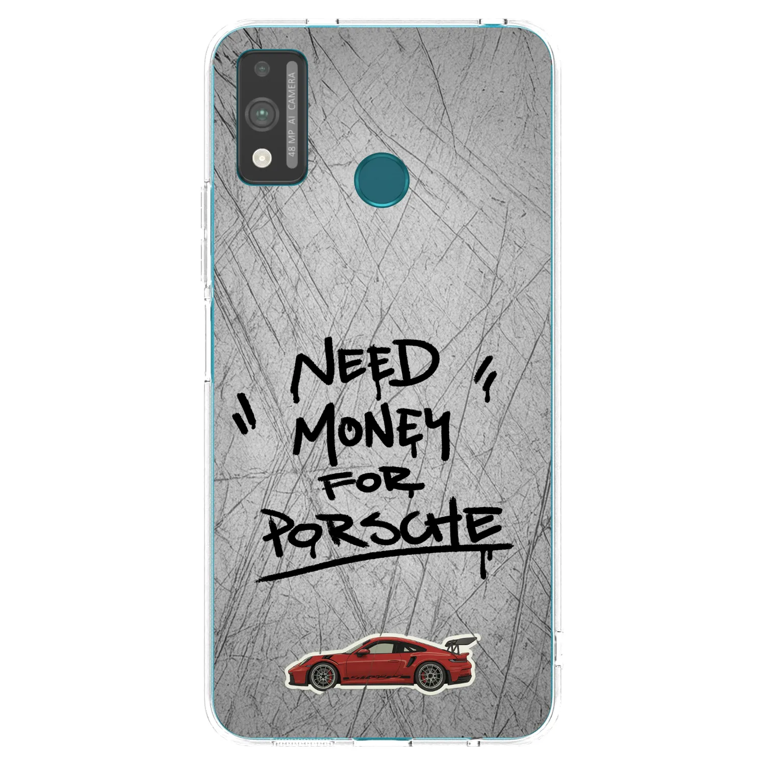 Picasee silikonowe przeźroczyste etui na Honor 9X Lite - Grey Drift