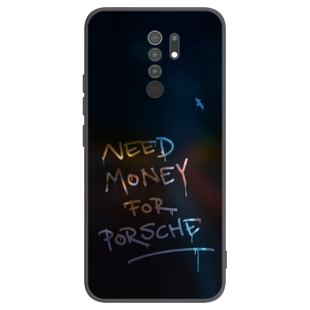 Picasee silikonowe czarne etui na Xiaomi Redmi 9 - Neon Nights