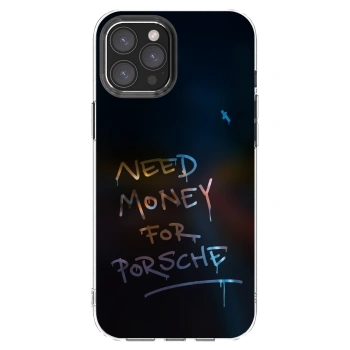 Picasee silikonowe przeźroczyste etui na Apple iPhone 12 Pro Max - Neon Nights