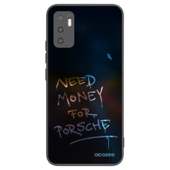 Picasee silikonowe czarne etui na Xiaomi Redmi Note 10 5G - Neon Nights
