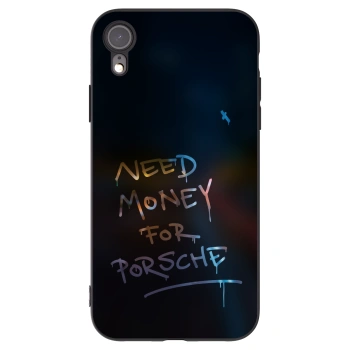 Picasee silikonowe czarne etui na Apple iPhone XR - Neon Nights