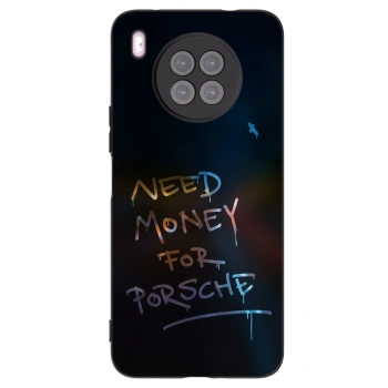 Picasee silikonowe czarne etui na Huawei Nova 8i - Neon Nights
