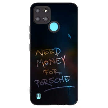 Picasee silikonowe czarne etui na Realme C21Y - Neon Nights