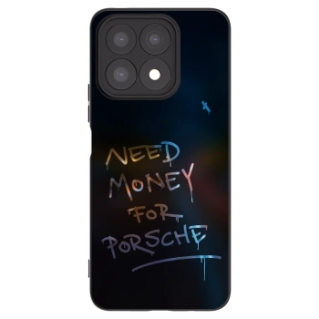 Picasee silikonowe czarne etui na Honor X8a - Neon Nights