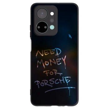 Picasee silikonowe czarne etui na Honor X7a - Neon Nights
