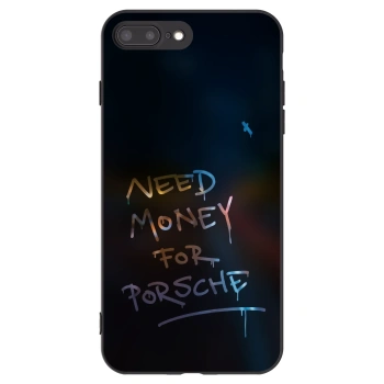 Picasee silikonowe czarne etui na Apple iPhone 8 Plus - Neon Nights