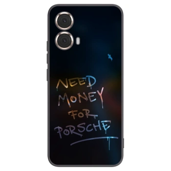 Picasee silikonowe czarne etui na Motorola Moto G85 - Neon Nights