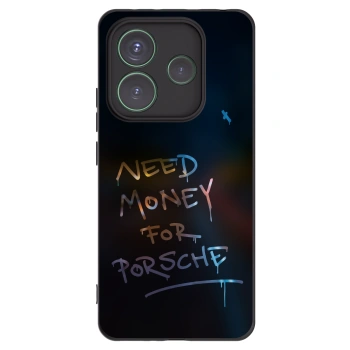 Picasee silikonowe czarne etui na Xiaomi Redmi Note 14 5G - Neon Nights