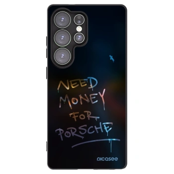 Picasee silikonowe czarne etui na Samsung Galaxy S25 Ultra 5G - Neon Nights