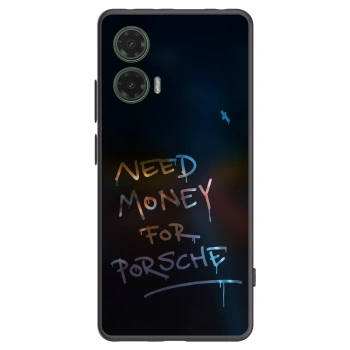 Picasee silikonowe czarne etui na Motorola Moto G35 5G - Neon Nights