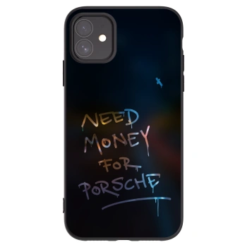 Picasee silikonowe czarne etui na Apple iPhone 11 - Neon Nights